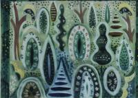 Praha, Národní divadlo, Ze života hmyzu, Čapek, Josef, 1922, návrh opony, dNM