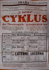 Třebeš, Jednota divadelních ochotníků, Plakáty