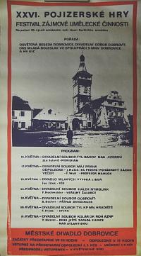 Dobrovice, XXVI. Pojizerské hry - plakát, 1975