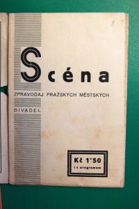 Praha, Městská divadla pražská, Scéna, 1930
