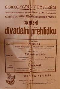 Bystré, OP divadelních souborů - plakát, 1974