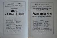 Pardubice, Spolek divadelních ochotníků, Korespondence, 1942