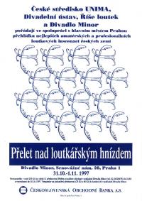 Praha, Přelet nad loutkářským hnízdem, plakát, 1997