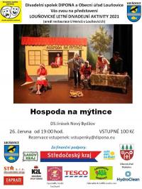 Louňoviccká letní div. aktivita, leták – Hospoda na mýtince, 2021