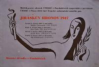 Pardubice, Spolek divadelních ochotníků, Rukopisy a publikace, 1912 - 1949