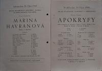 Pardubice, Spolek divadelních ochotníků, Rukopisy a publikace, 1912 - 1949