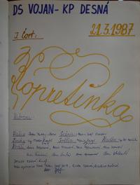 Josefův Důl, J. K. Tyl, spolková kronika, 1975 - 1997