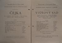 Pardubice, Spolek divadelních ochotníků, Rukopisy a publikace, 1912 - 1949