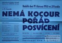 Litomyšl, JDO, Nemá kocour pořád posvícení - plakát, 1950