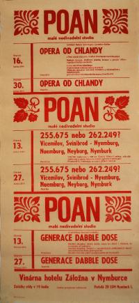Nymburk, POAN, plakát, leden-březen 1975