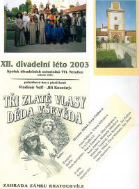 Netolice, Tyl, Tři zlaté vlasy Děda Vševěda, 2003