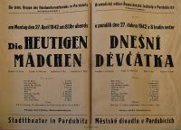 Pardubice, Řemeslnická jednota, Dnešní děvčátka - plakát, 1942