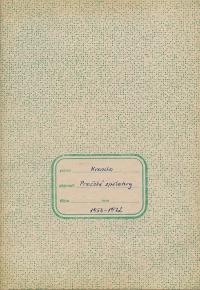 Praha, Pražská zpěvohra, opis Kroniky souboru, 1954 - 1972