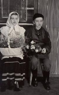 Bílá Třemešná, školní soubor, Zkoušky čerta Belínka, 1960