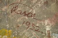 Červenka, Sokol, detail opony, autor František Flasar, 1952