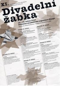 České Budějovice, Divadelní žabka, programový leták, 2013