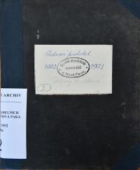 Nová Paka, SDO, Kniha protokolů, 1902 - 1921