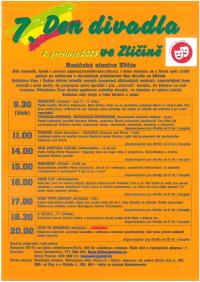 Praha-Zličín, 7. den divadla ve Zličíně,  programový leták, 2023