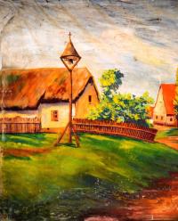 Myslovice, opona, detail