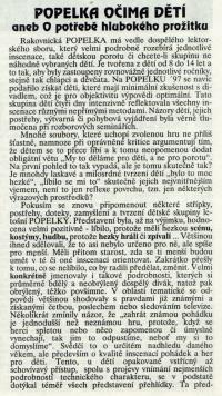 POESOVÁ, Marie, Popelka očima dětí, scany článku, 1997