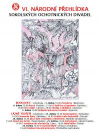Boskovice, Lázně Toušeň, VI. národní přehlídka sokolských divadel - plakát, 2009