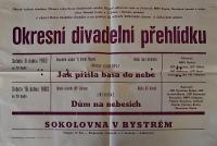 Bystré, OP divadelních souborů - plakát, 1983