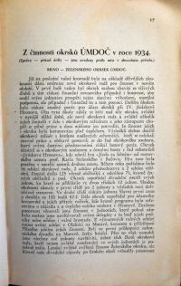 ÚMDOČ, Zpráva o činnosti, 1934, s. 17