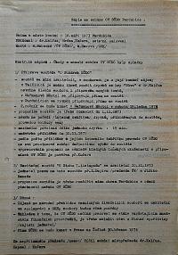 Pardubice, Svaz českých divadelních ochotníků Pardubice, Okresní výbor, Zápisy z jednání, 1971 - 1989