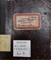 Litomyšl, Jednota divadelních ochotníků, Kniha účetní, 1874 - 1911