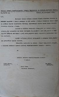 Budětice, OS Probuzení, archiv souboru, pozvánka na divadelní kurs, 1931