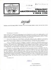 Divadelní HROMADA 1998,  č. 21, příloha