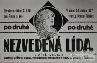 Řídký, Katolická mládež, Nezvedená Lída - plakát, 1927