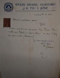 Jičín, Tyl, Firma, 1922