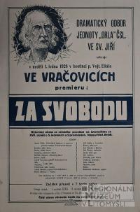 Svatý Jiří, Orel, Za svobodu - plakát, 1928