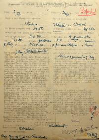 Vodná, Divadelní ochotnická jednota, žádost o povolení hry, 1942