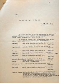 Třebíč, Baťovi zaměstnanci, zápis z valné hromady, 1938