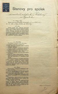 Polesí, Vrchlický, spolkové stanovy, 1925