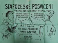 Sloupnice, NJS, Staročeské posvícemí - plakát, 1917