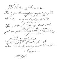 Kritika a kamna, faksimile veršů Jindřicha Mošny