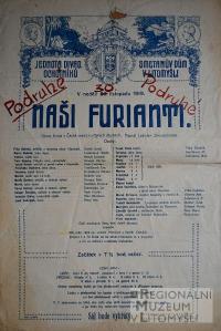 Litomyšl, JDO, Naši furianti - plakát, 1919