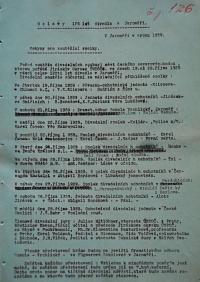 Pardubice, Spolek divadelních ochotníků, Korespondence, 1939