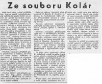 Mladá Boleslav, Kolár, recenze 1962-1975, Dnes ještě zapadá slunce nad Atlantidou, 1975