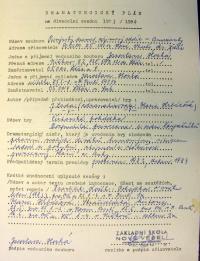 Nové Veselí, Amazonky, dramaturgický plán 1983-1984