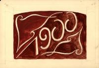 Praha, Osvobozené divadlo, FEUERSTEIN Bedřich návrh opony Slaměný klobouk, 1934