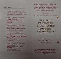 Hradec Králové, Krajské kulturní středisko, Impuls, Bystré u Poličky, KP divadelních souborů kategorie B, 1980