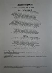 Josefův Důl, J. K. Tyl, Josefodolské divadelní jaro, hodnocení poroty, 2016