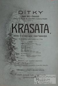 Chotovice, Obecná škola, Krasata - plakát, 1908