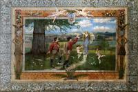 Český Brod, Sokol, opona Vavřínový věnec sokolům, autor Rudolf Rott, 1911