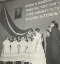 Aktiv smíšených uměleckých skupin 1956, Praha, Vysoká škola železniční, estráda