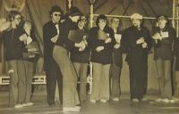 Lysá nad Labem, výstava DIVADLO JE PODIVUHODNÁ VĚC...,  Filip a Kateřina, 1977, výstavní panel, 2018